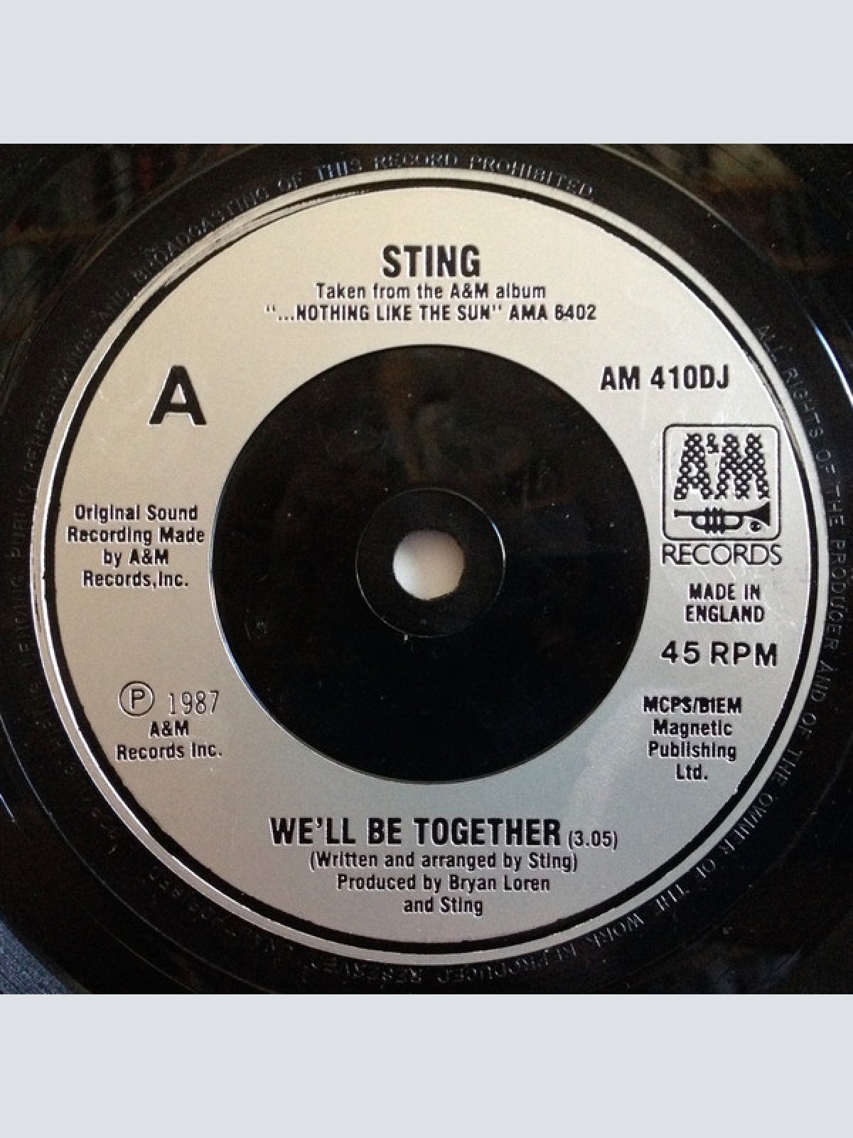 Vinyl / Sting - We'll Be Together