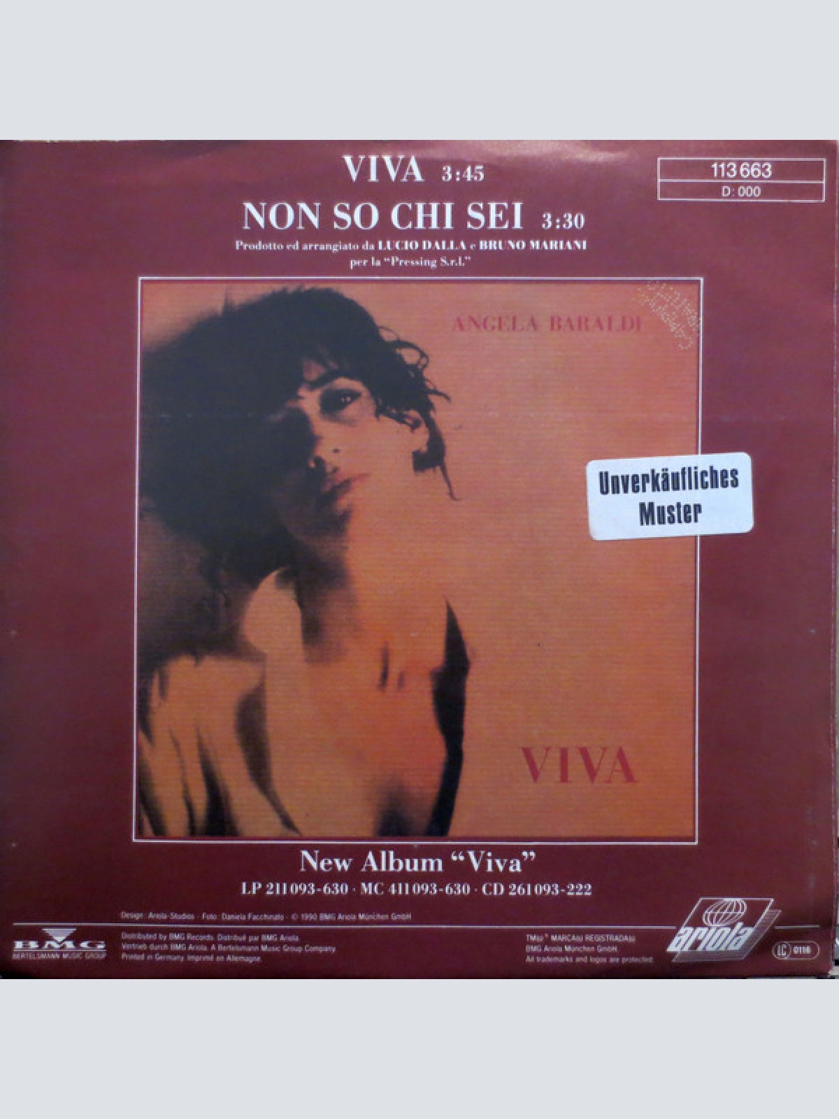 Vinyl / Angela Baraldi - Viva