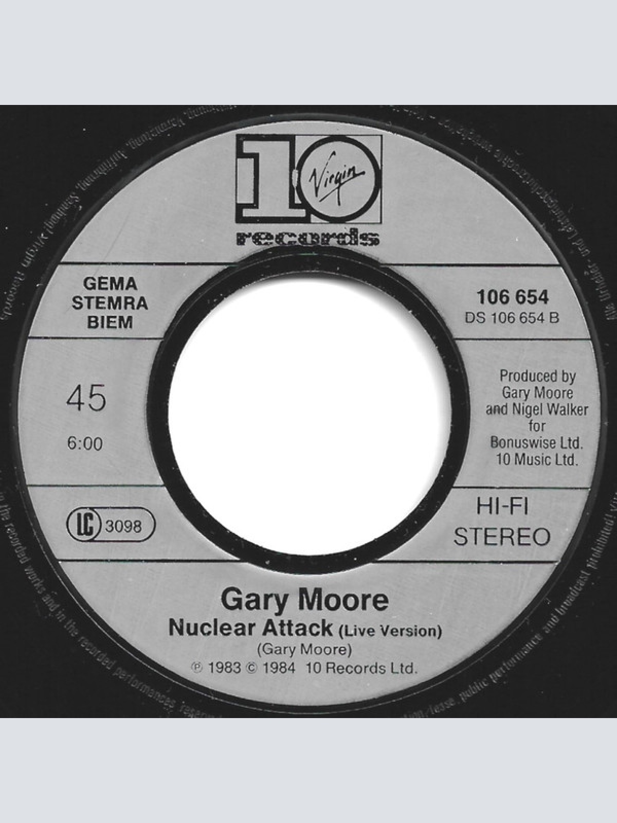 Vinyl / Gary Moore - Empty Rooms