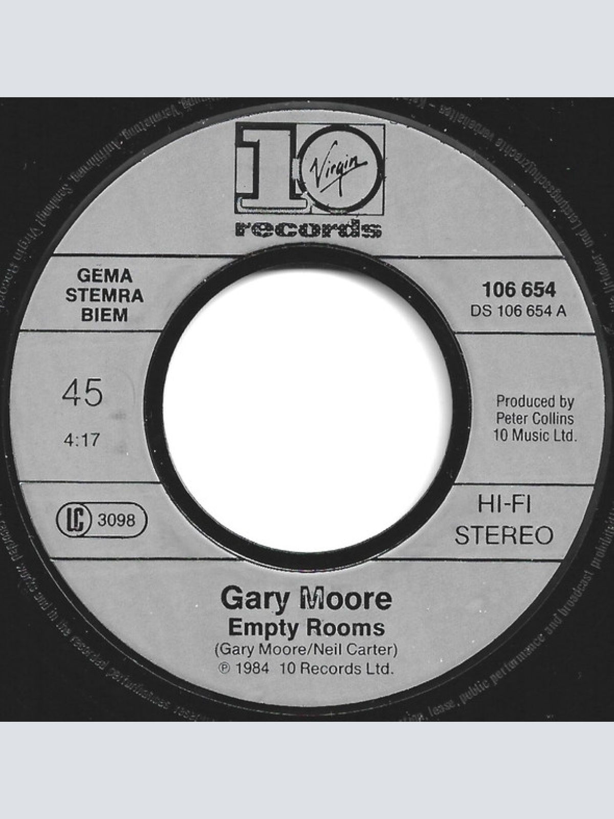 Vinyl / Gary Moore - Empty Rooms