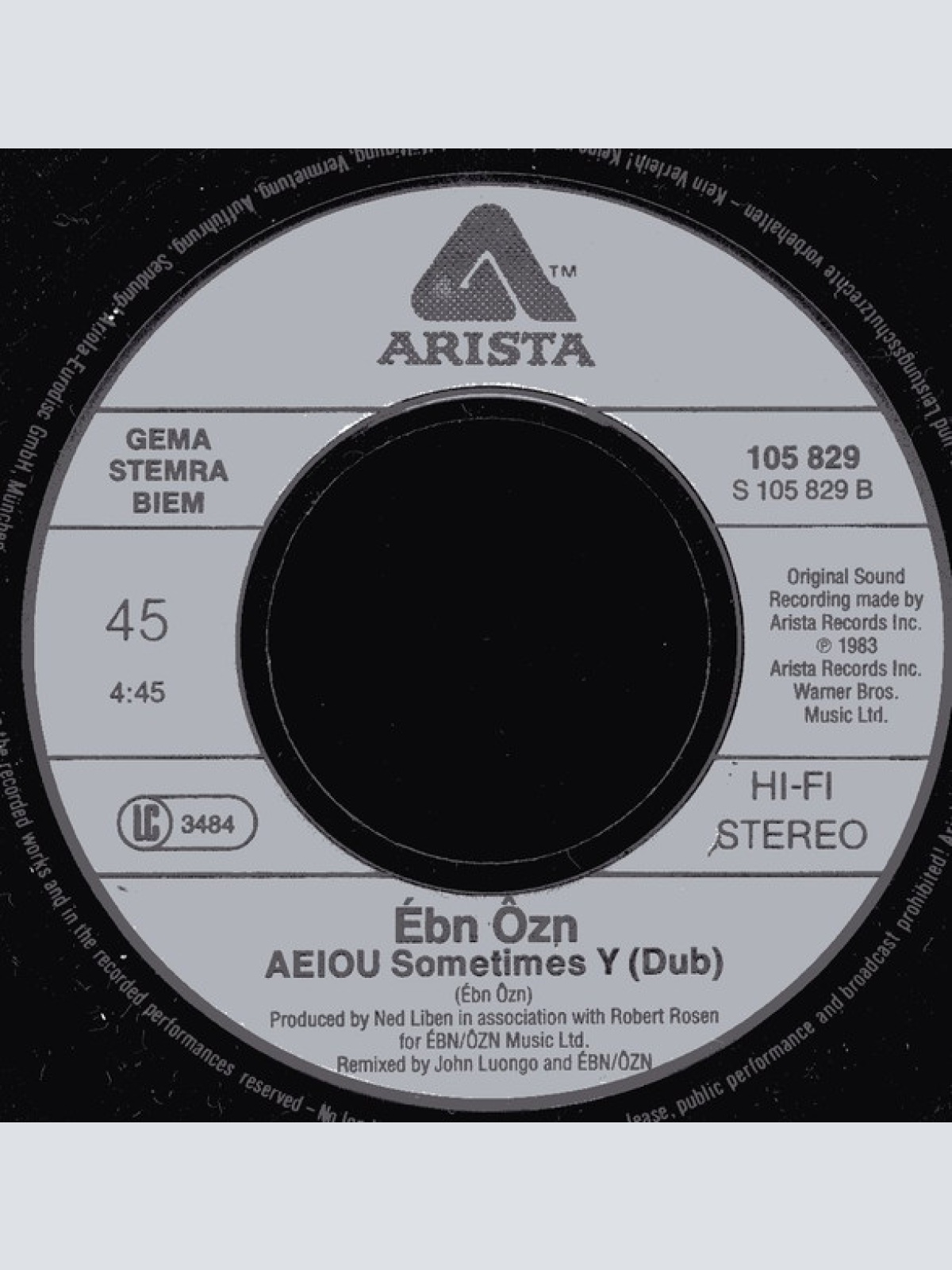 Vinyl / Ēbn-Ōzn - Aeiou Sometimes Y