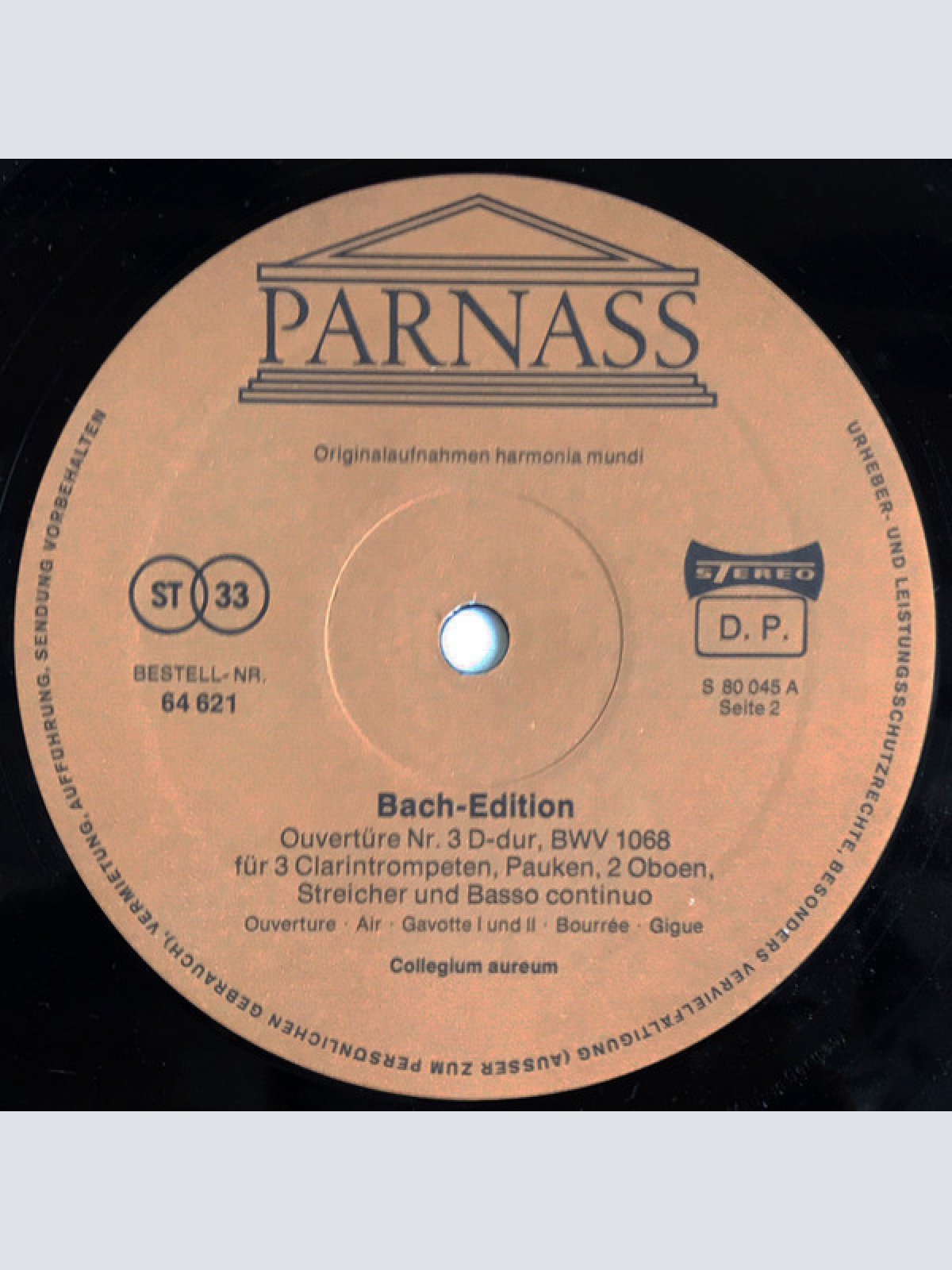 Vinyl / J. S. Bach* / Collegium Aureum - Ouvertüren 2 Und 3