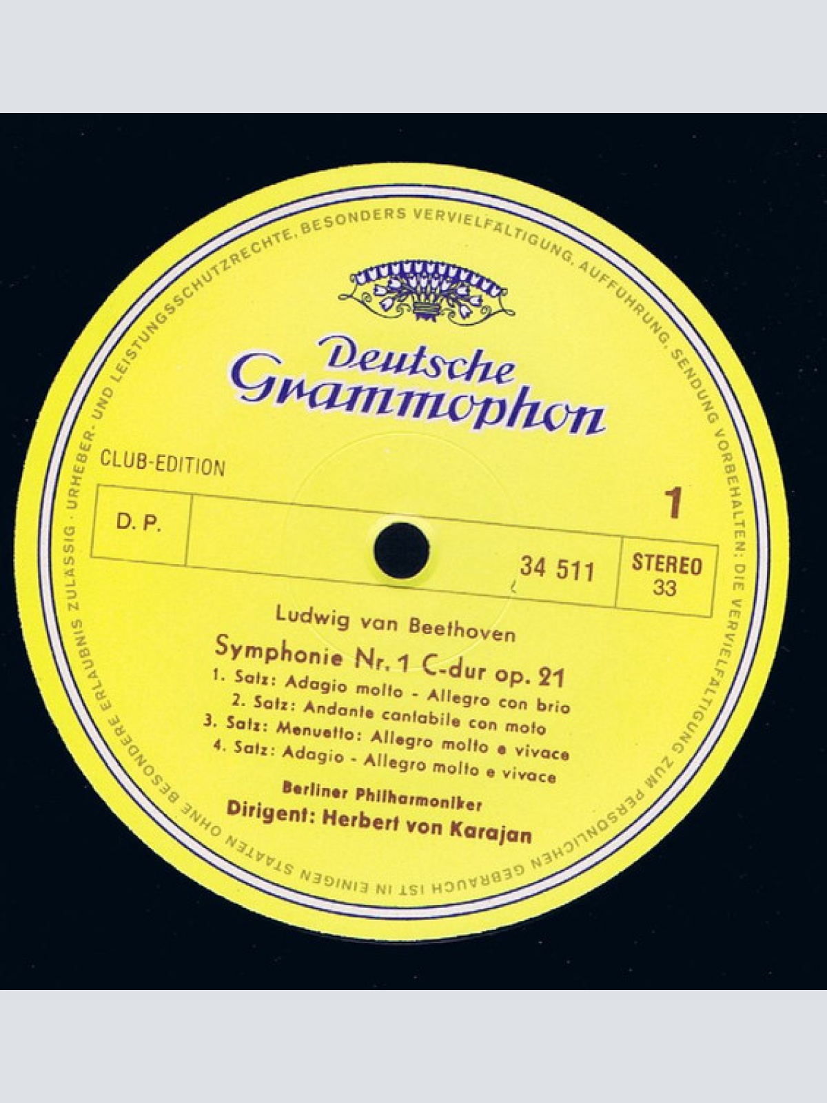 Vinyl / Beethoven*, Berliner Philharmoniker, Herbert von Karajan - Herbert Von Karajan Dirigiert Beethoven-Sinfonien / Sinfonien Nr. 1 U. 2