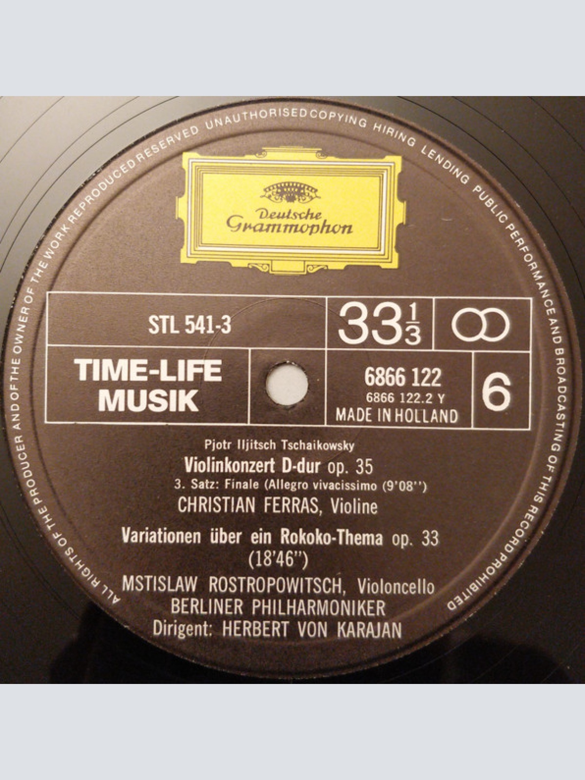 Vinyl / Peter Iljitsch Tschaikowsky* - Grosse Meister Der Musik