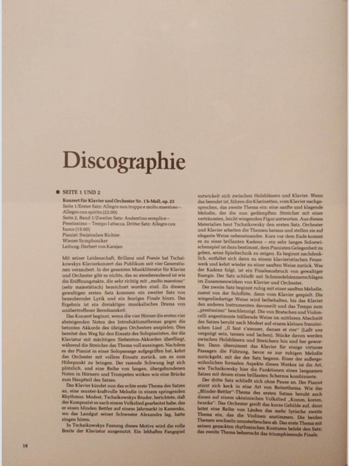 Vinyl / Peter Iljitsch Tschaikowsky* - Grosse Meister Der Musik