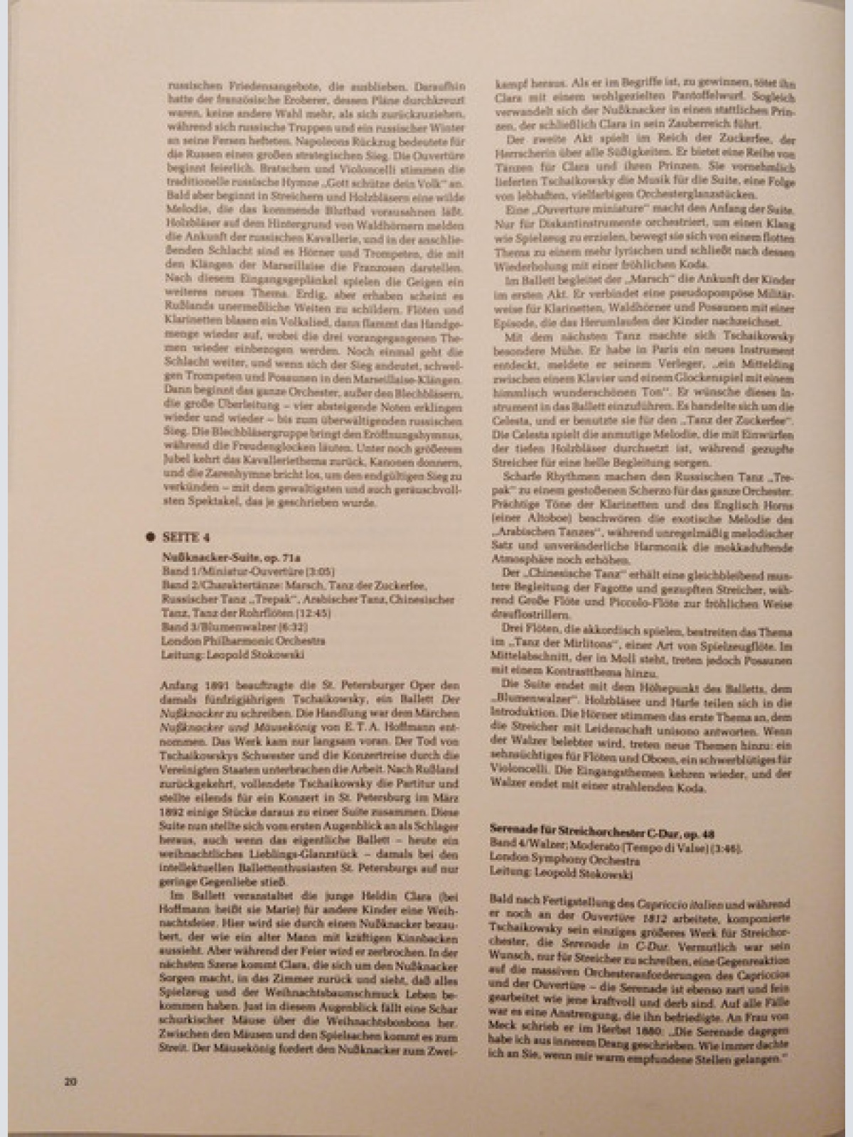 Vinyl / Peter Iljitsch Tschaikowsky* - Grosse Meister Der Musik