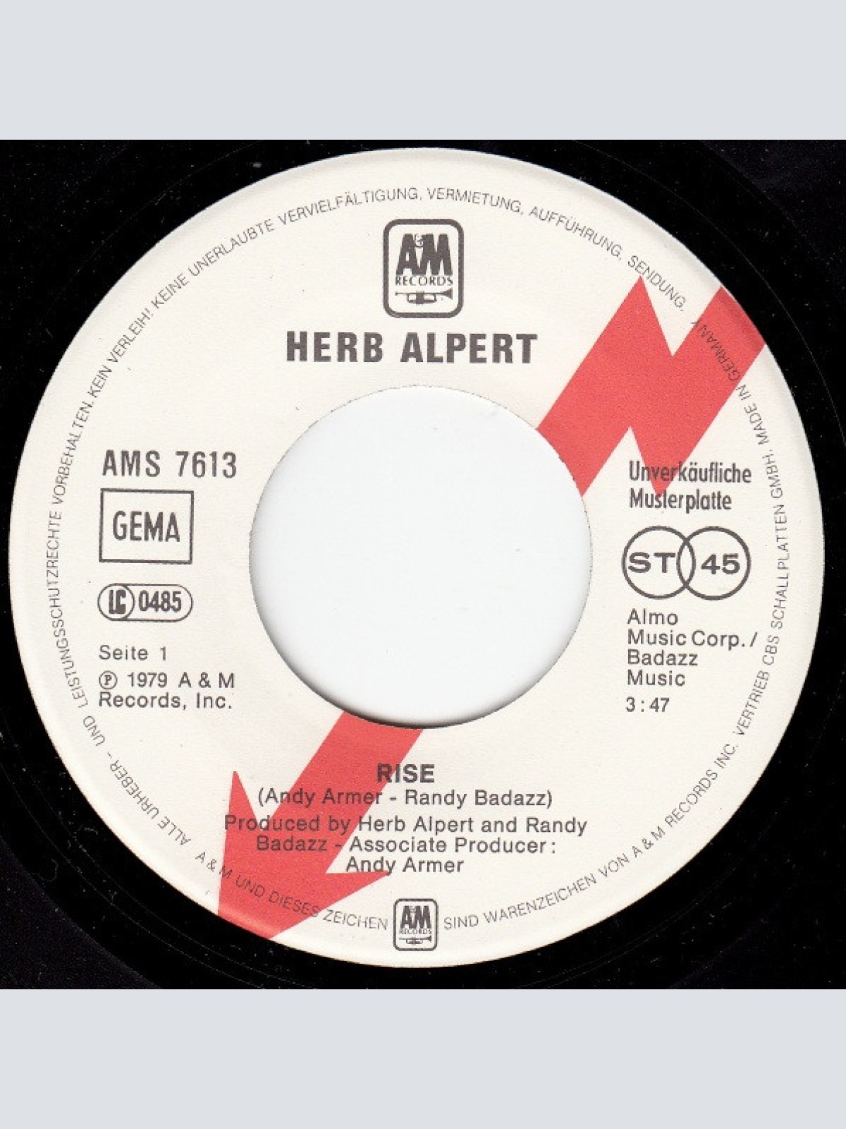 Vinyl / Herb Alpert - Rise
