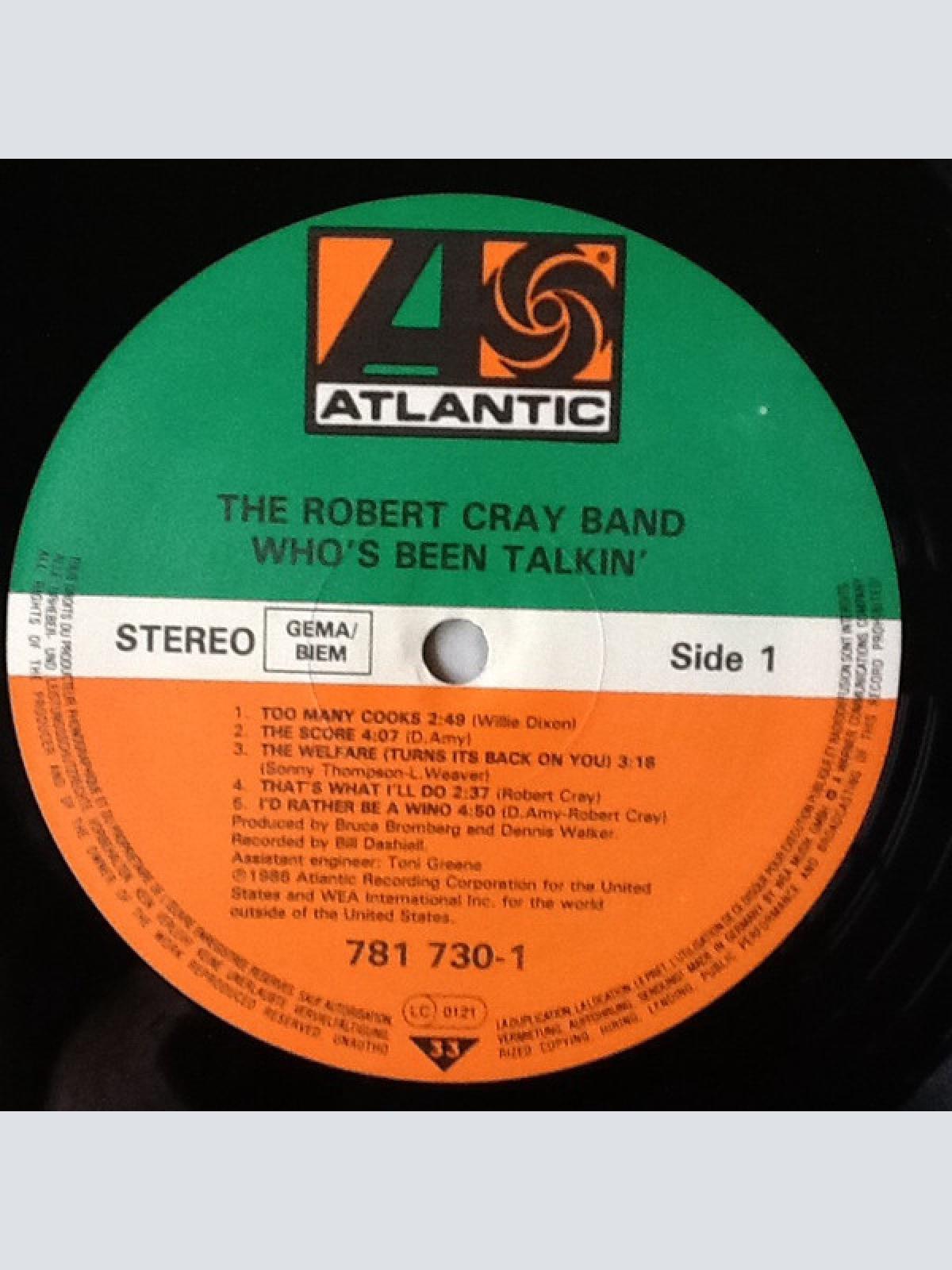 Vinyl / The Robert Cray Band - Who's Been Talkin'