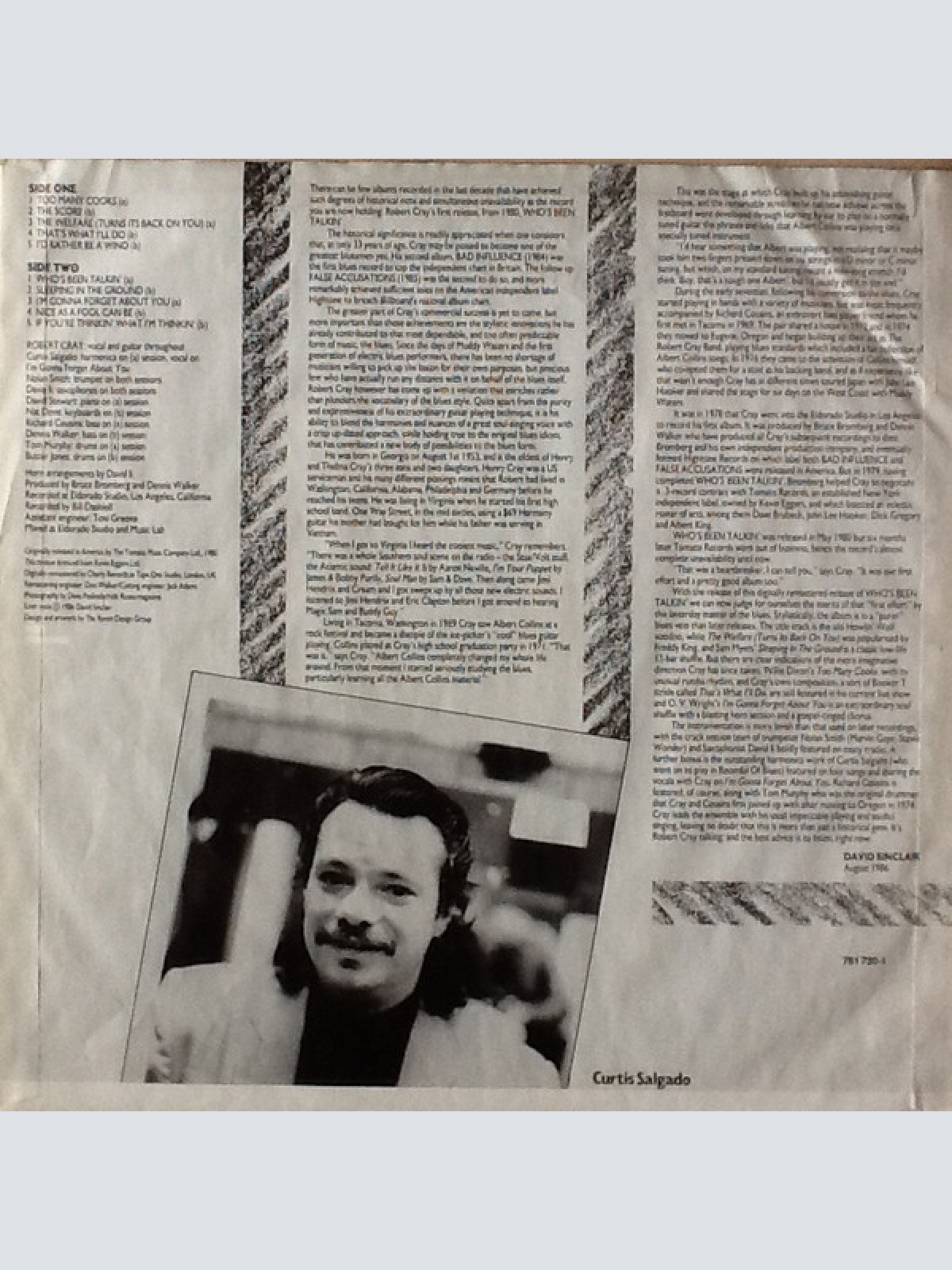 Vinyl / The Robert Cray Band - Who's Been Talkin'