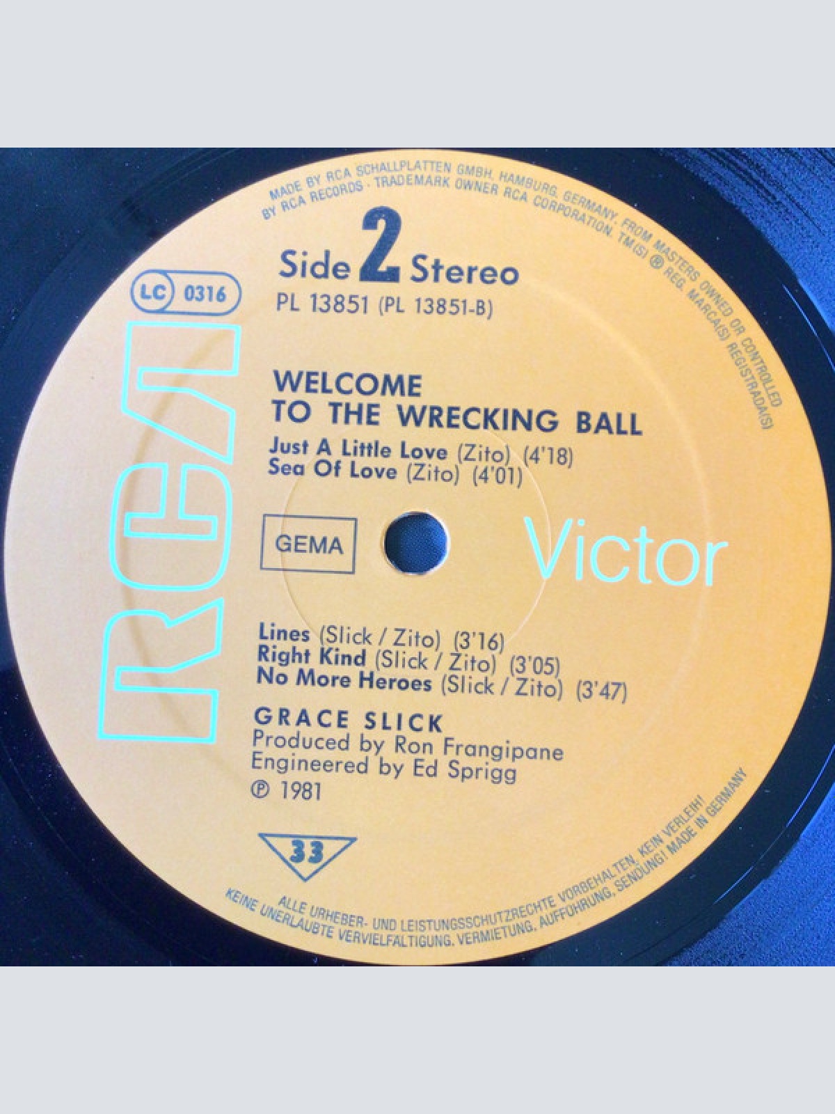 Vinyl / Grace Slick - Welcome To The Wrecking Ball!