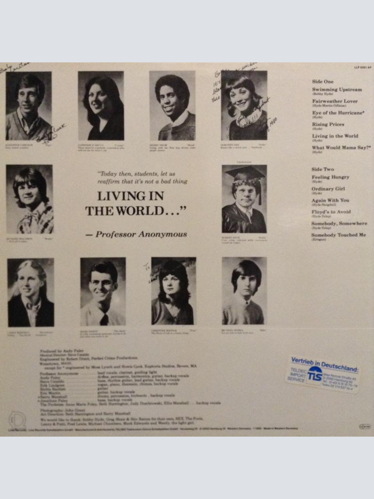 Vinyl / Professor Anonymous - Living In The World