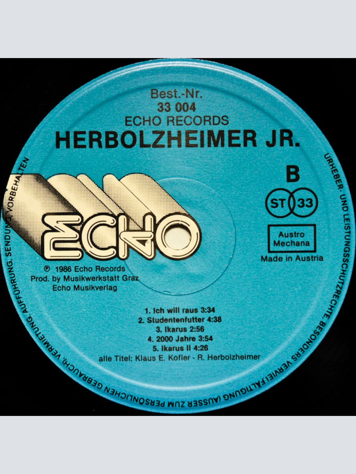 Vinyl / Herbolzheimer Jr.* - Herbolzheimer Jr.