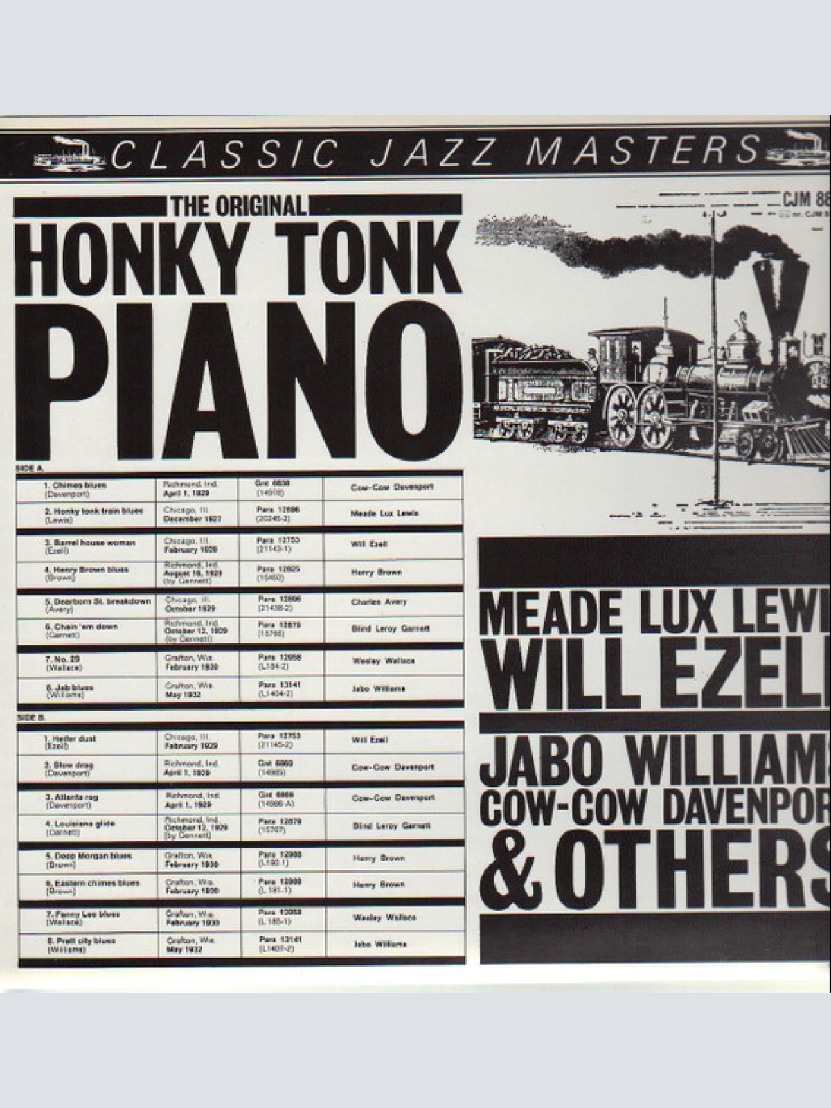 Vinyl / Meade "Lux" Lewis, Will Ezell, Jabo Williams, Cow-Cow Davenport* & Others* - The Original Honky Tonk Piano