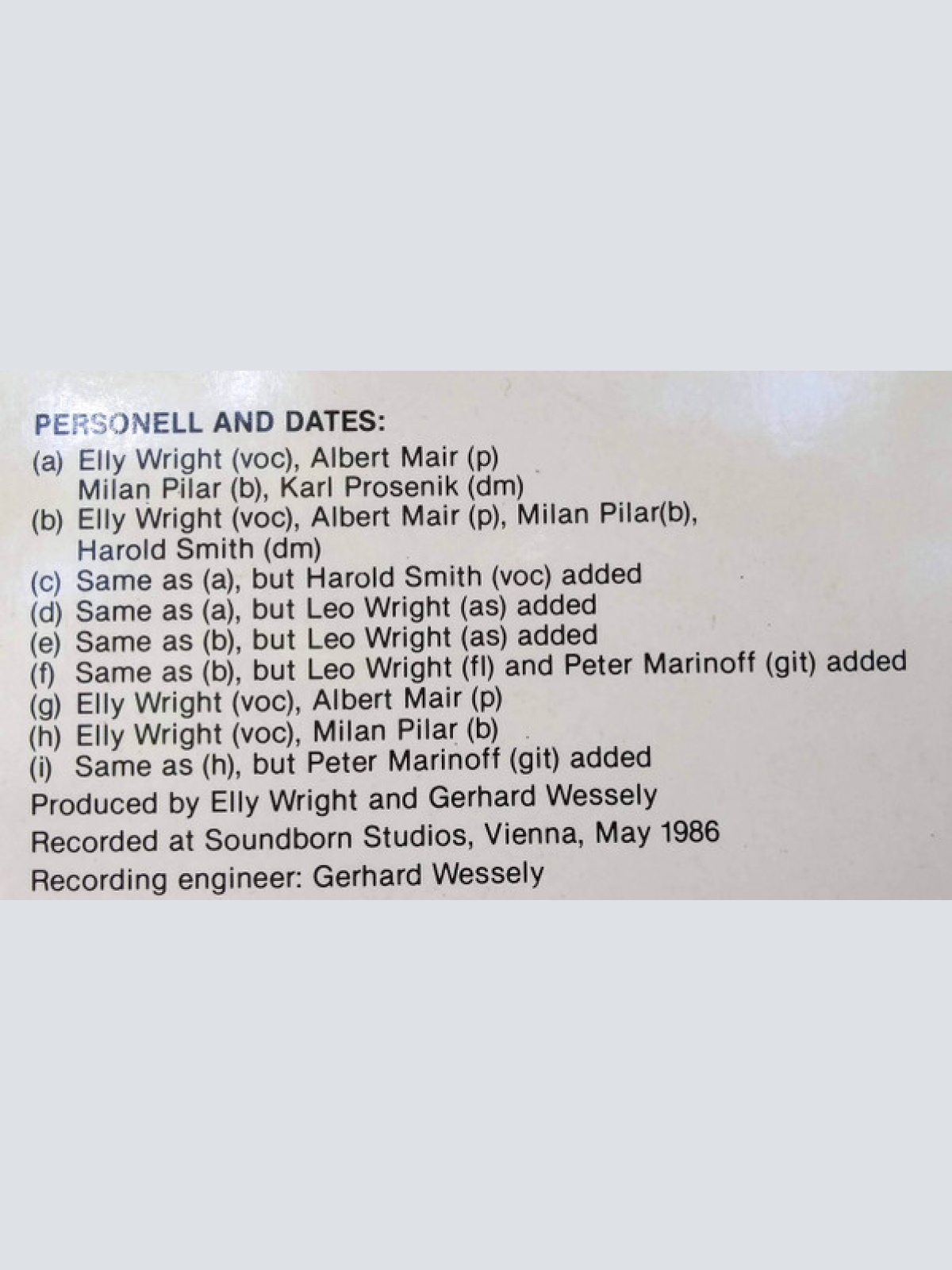 Vinyl / Elly Wright - Lady Champagne