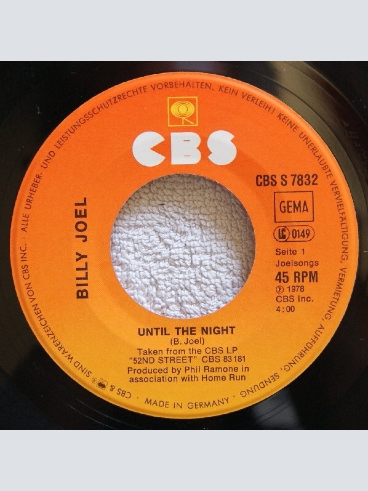 Vinyl / Billy Joel - Until The Night