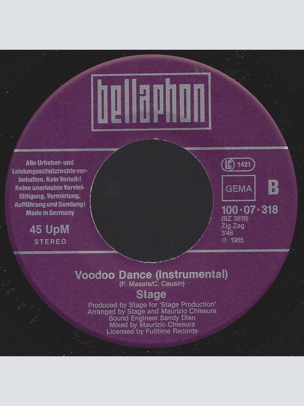 Vinyl / Stage (2) - Voodoo Dance