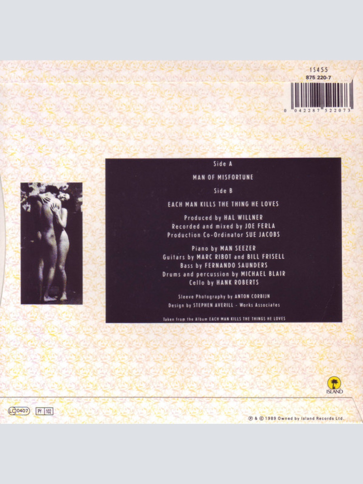 Vinyl / Gavin Friday & The Man Seezer* - Man Of Misfortune