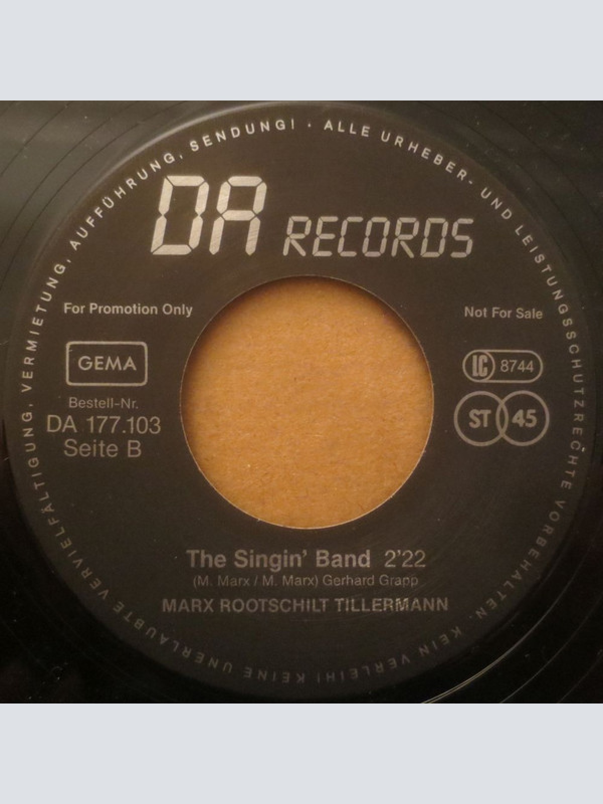 Vinyl / Marx Rootschilt Tillermann* - Goldene Europa 1991 (Nachwuchspreis)