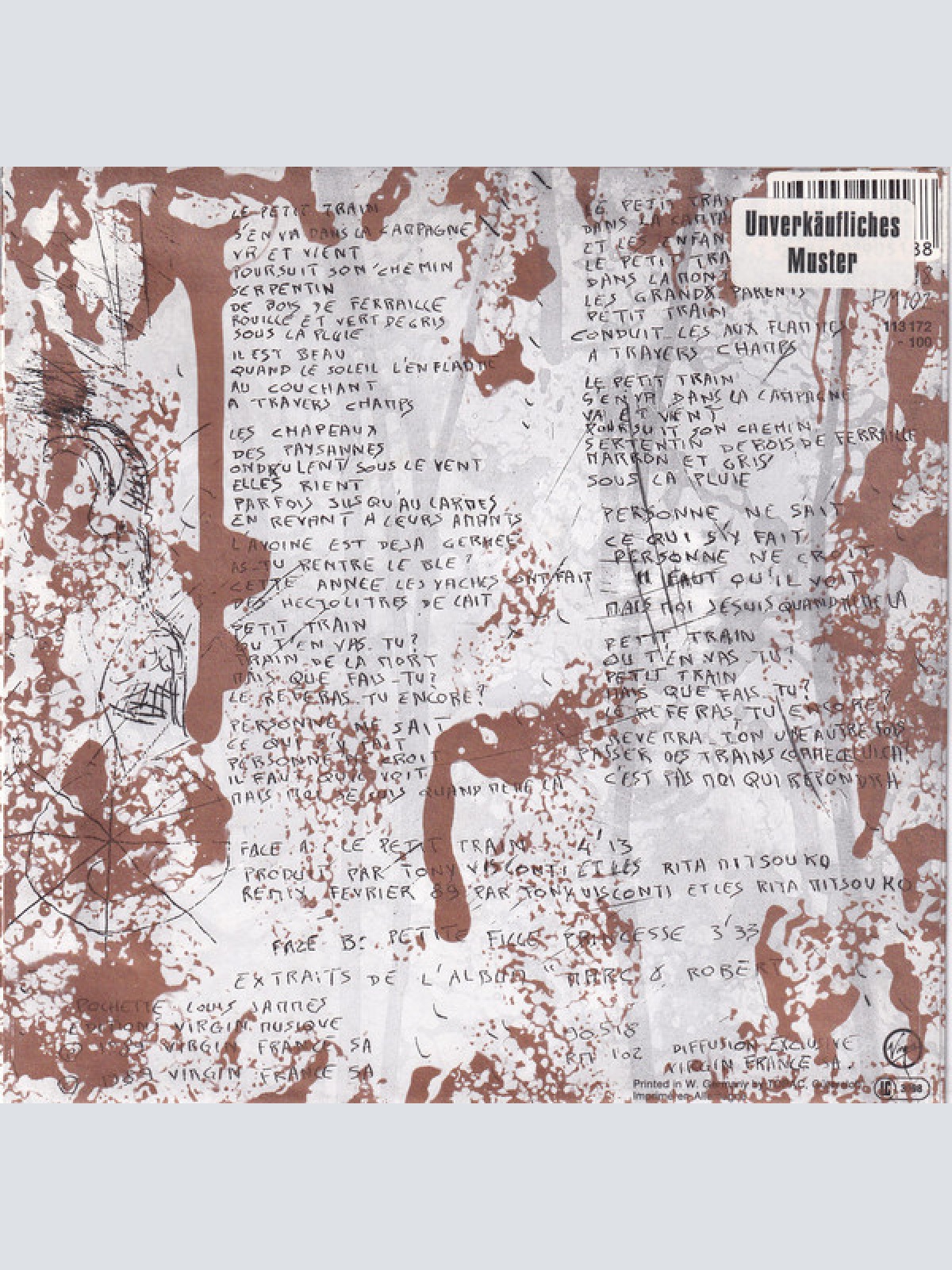 Vinyl / Les Rita Mitsouko - Le Petit Train