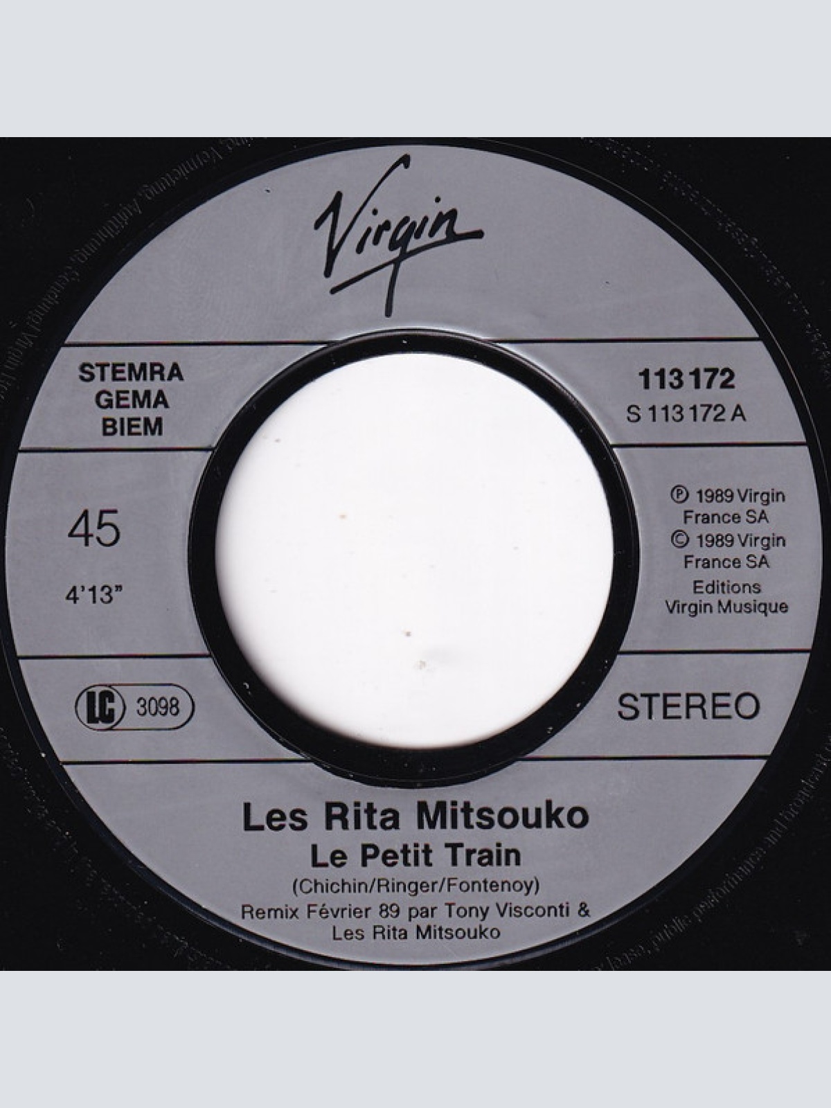 Vinyl / Les Rita Mitsouko - Le Petit Train