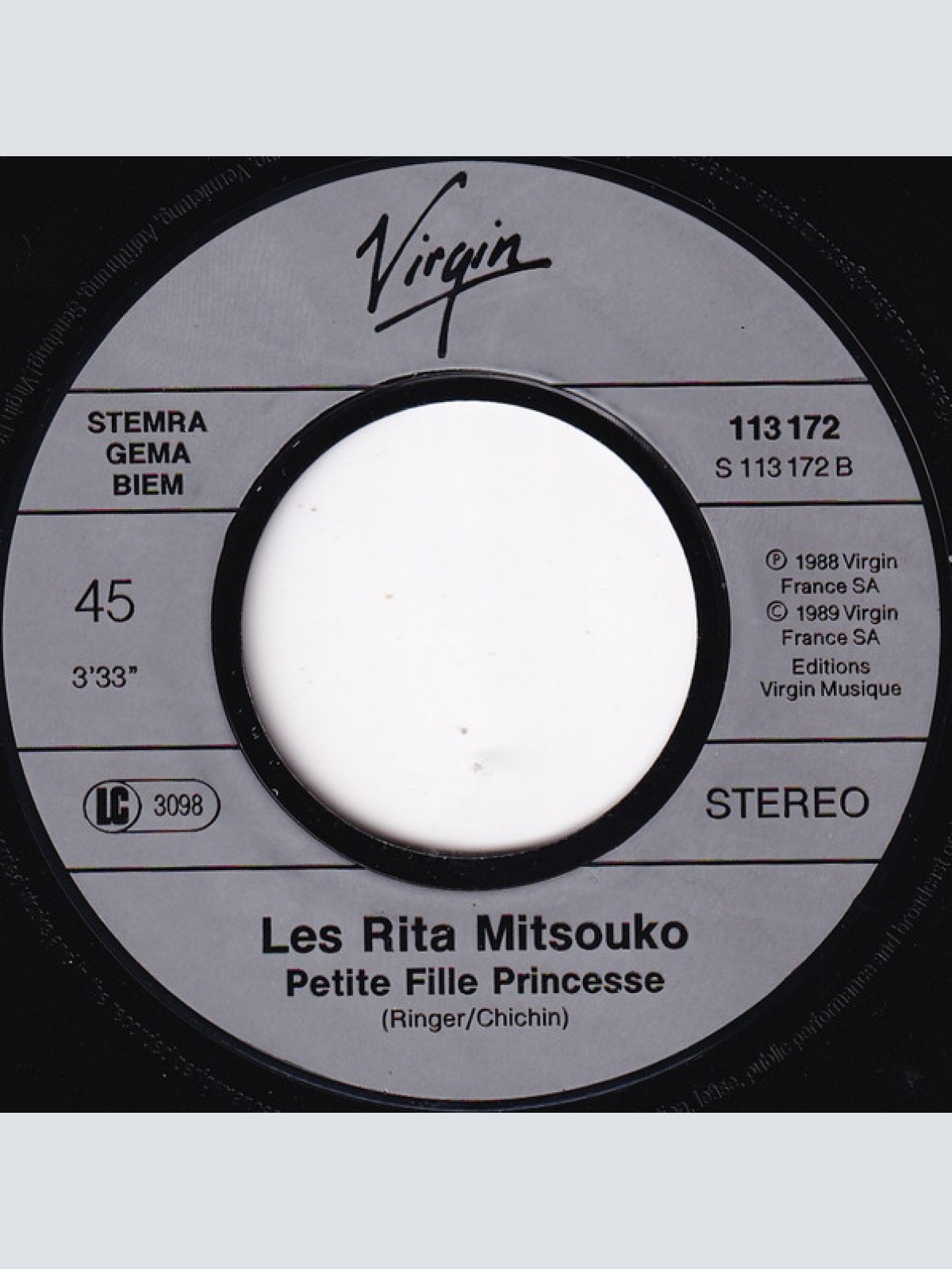 Vinyl / Les Rita Mitsouko - Le Petit Train