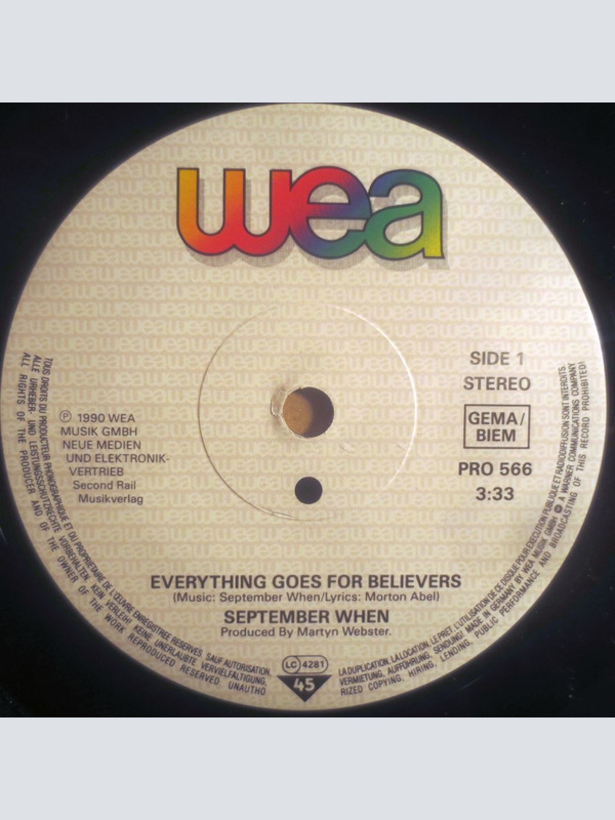 Vinyl / The September When - Everything Goes For Believers