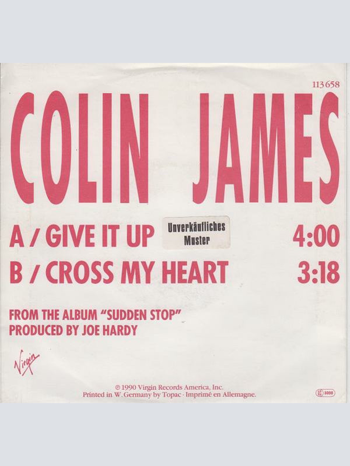 Vinyl / Colin James (2) - Give It Up