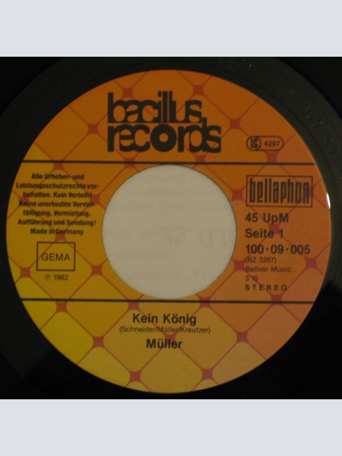 Vinyl / Müller* - Kein König / Zitrone Banane