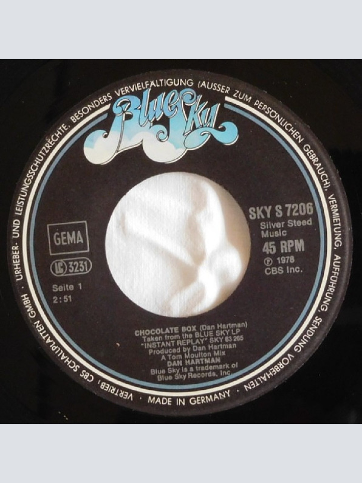 Vinyl / Dan Hartman - Chocolate Box