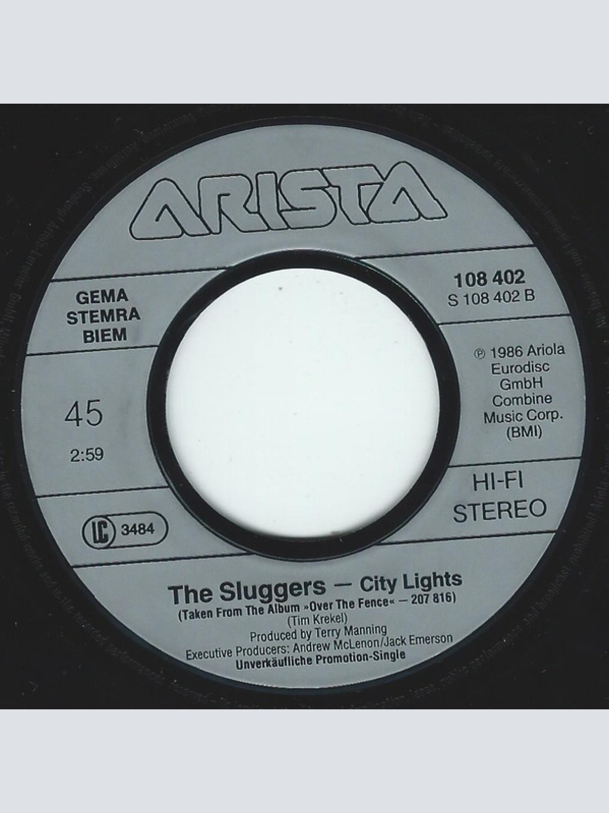 Vinyl / The Sluggers - Over The Fence