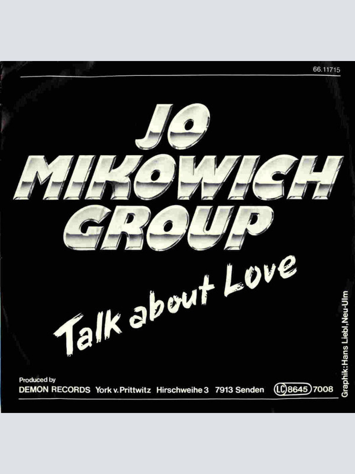 Vinyl / Jo Mikowich Group - Talk About Love / Mad About You
