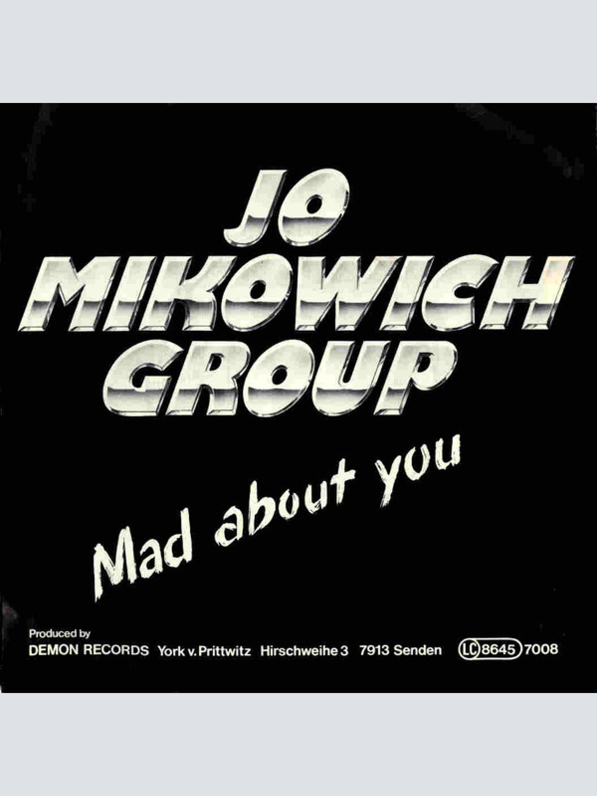 Vinyl / Jo Mikowich Group - Talk About Love / Mad About You