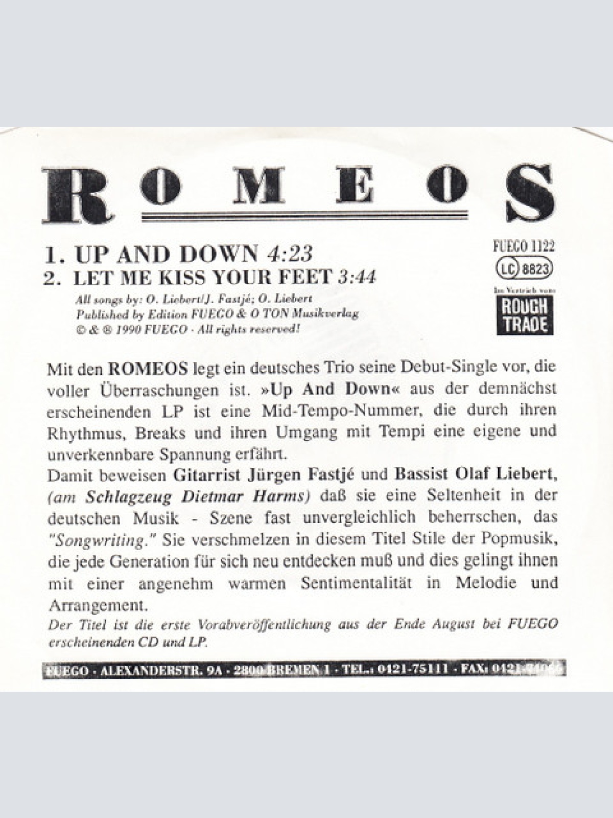 Vinyl / Romeos - Up And Down