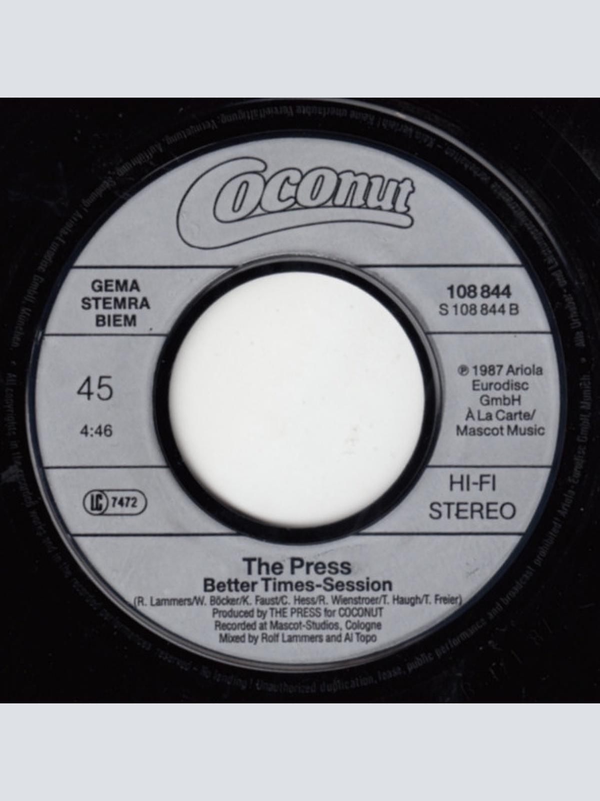 Vinyl / The Press (19) - Better Times