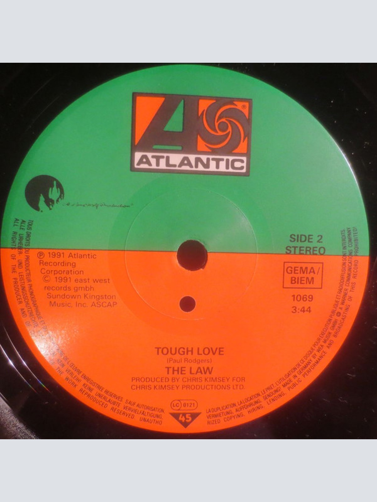 Vinyl / The Law (3) - Miss You In A Heartbeat