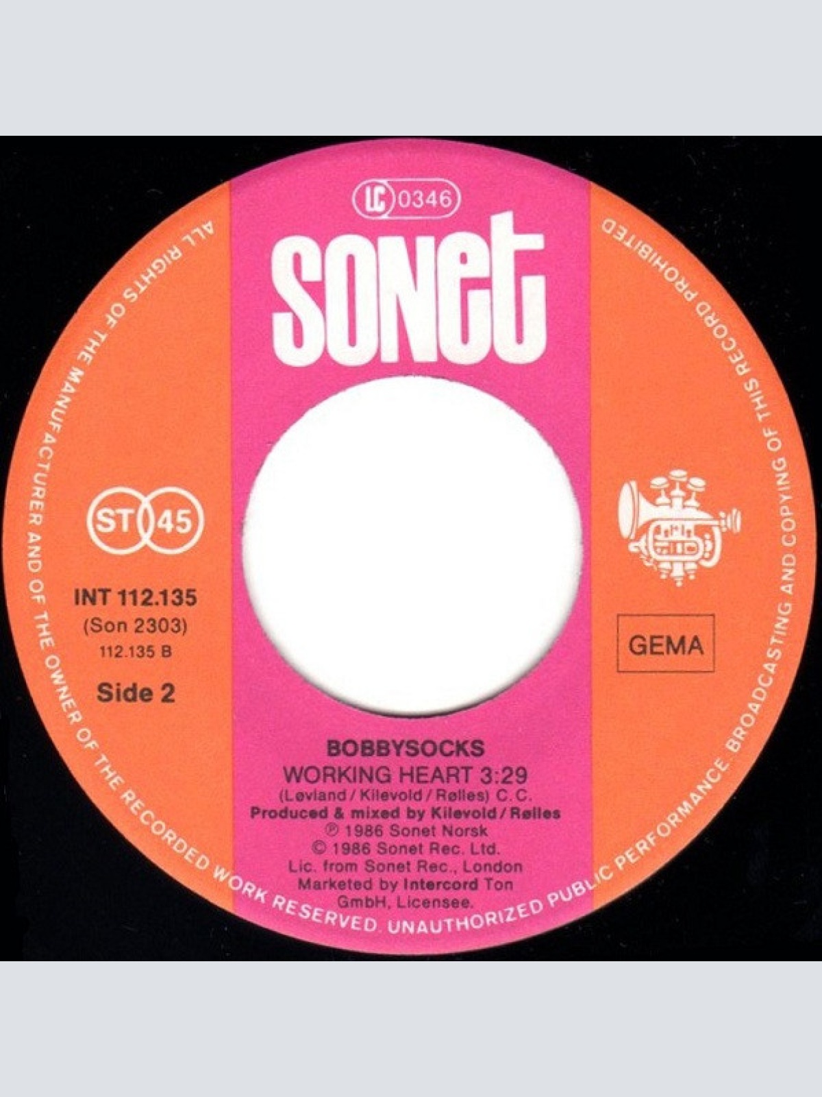 Vinyl / Bobbysocks - Waiting For The Morning