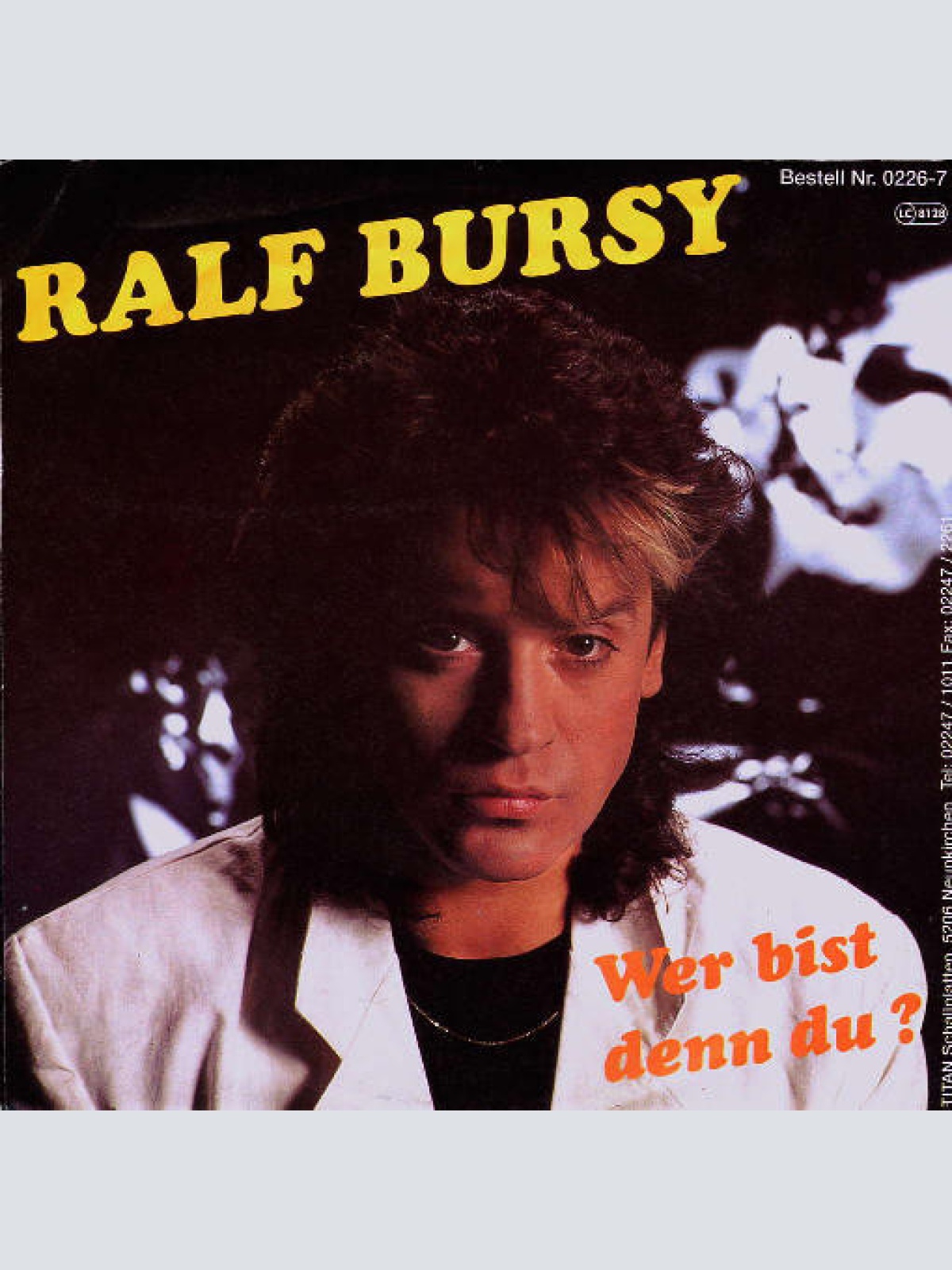 Vinyl / Ralf Bursy - Wer Bist Denn Du?