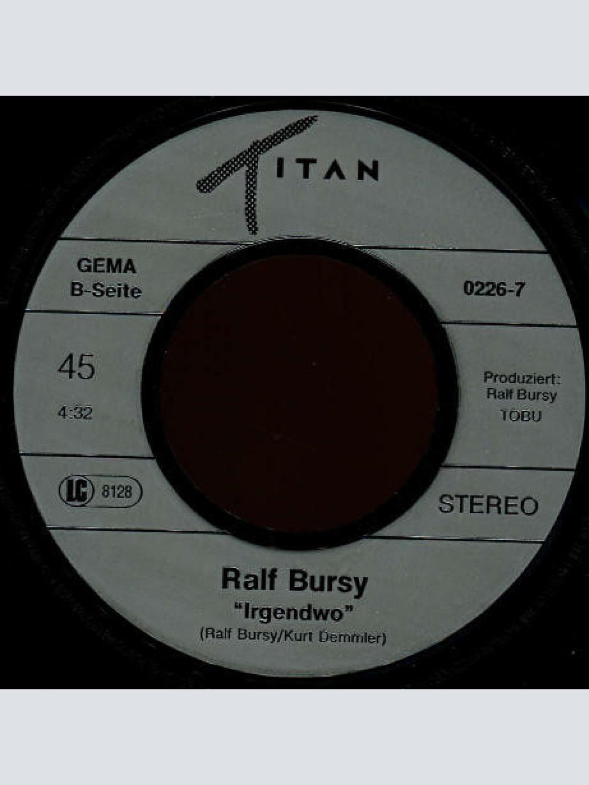 Vinyl / Ralf Bursy - Wer Bist Denn Du?