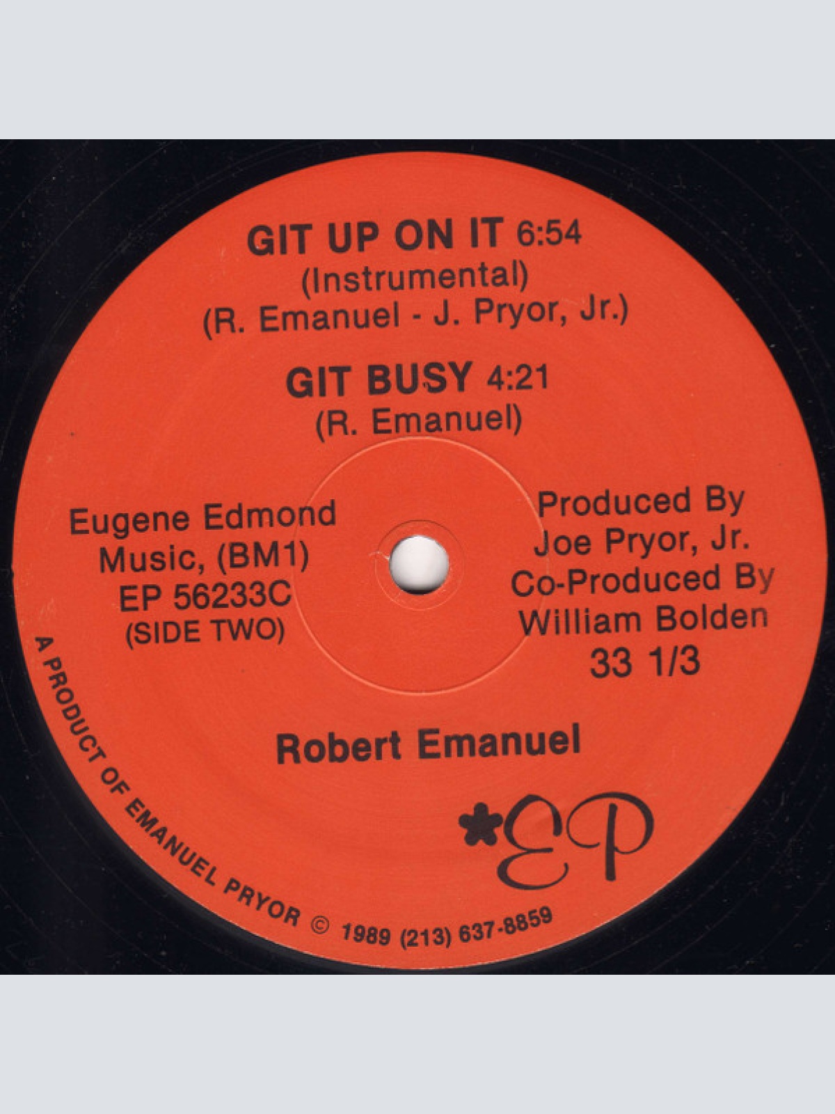 Vinyl / Robert Emanuel (2) - Git Up On It