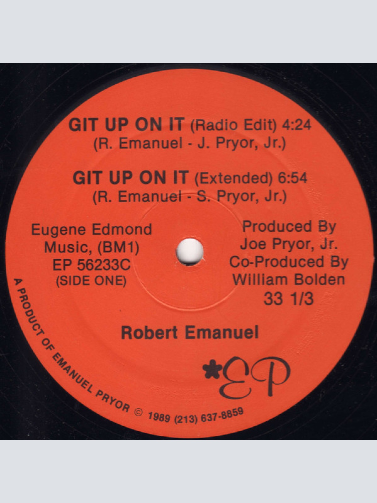 Vinyl / Robert Emanuel (2) - Git Up On It