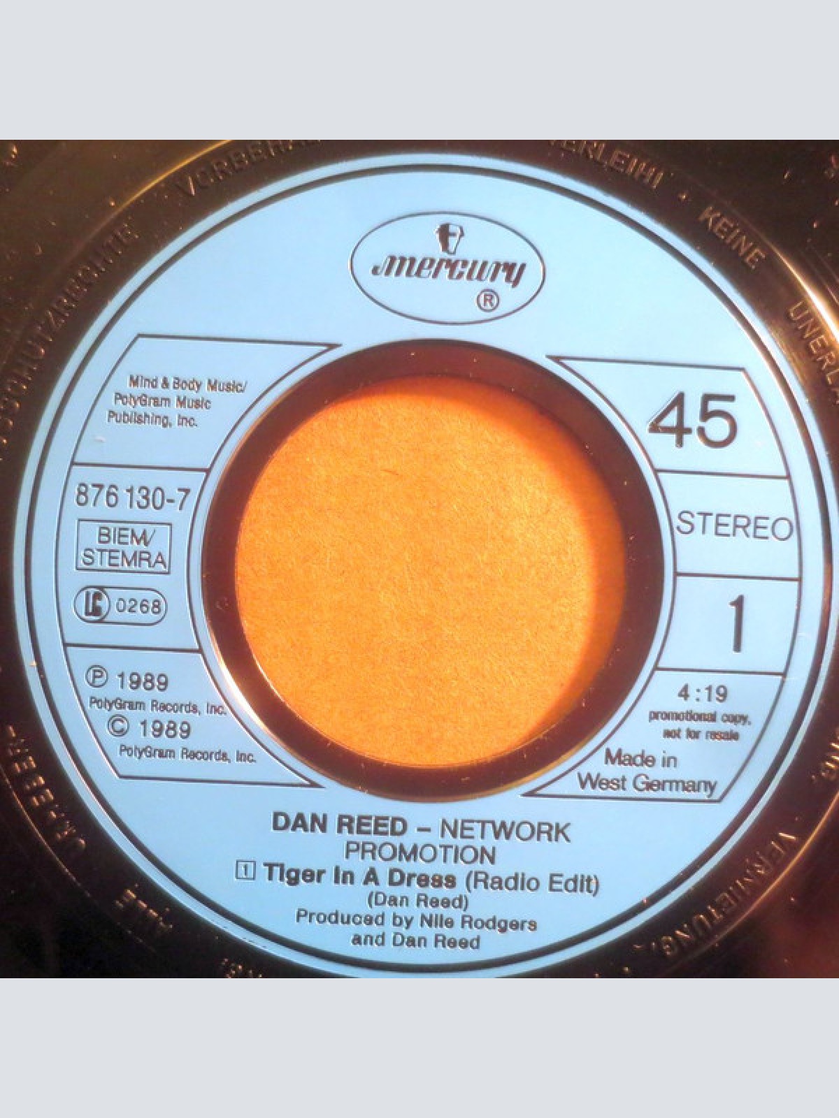 Vinyl / Dan Reed Network - Tiger In A Dress