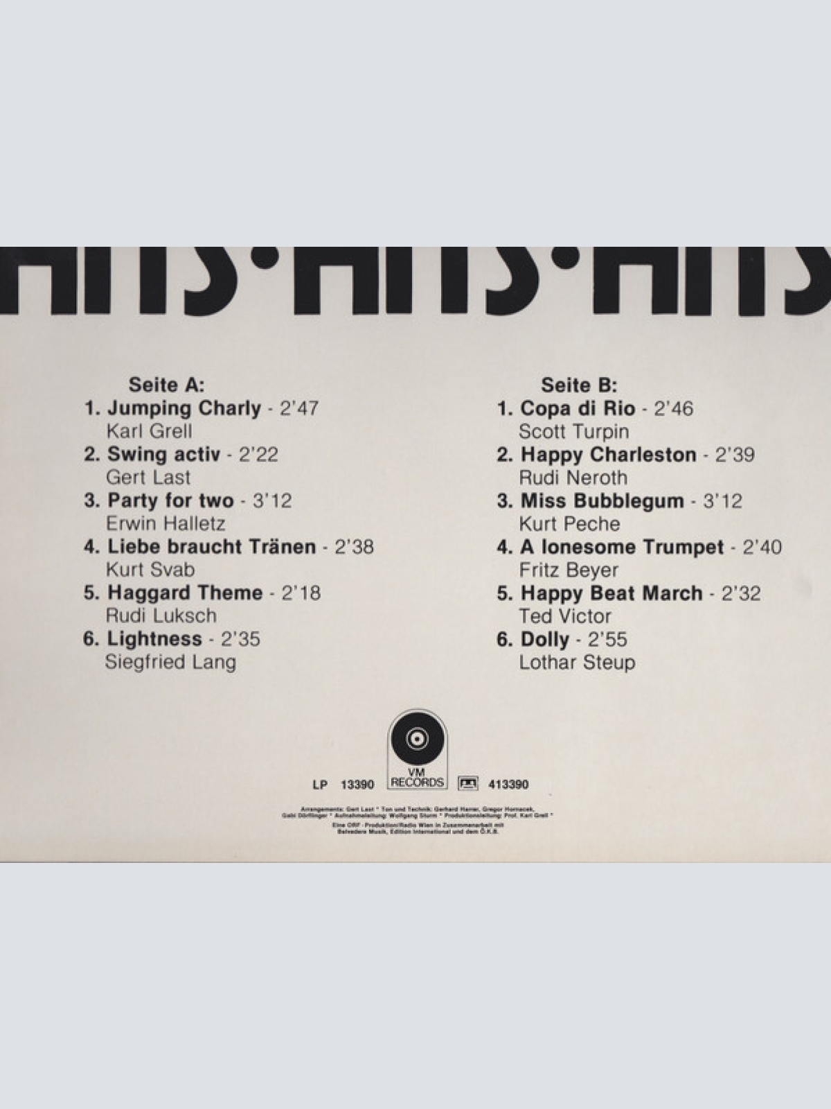 Vinyl / Die Gert Last-Band* - Hits Hits Hits