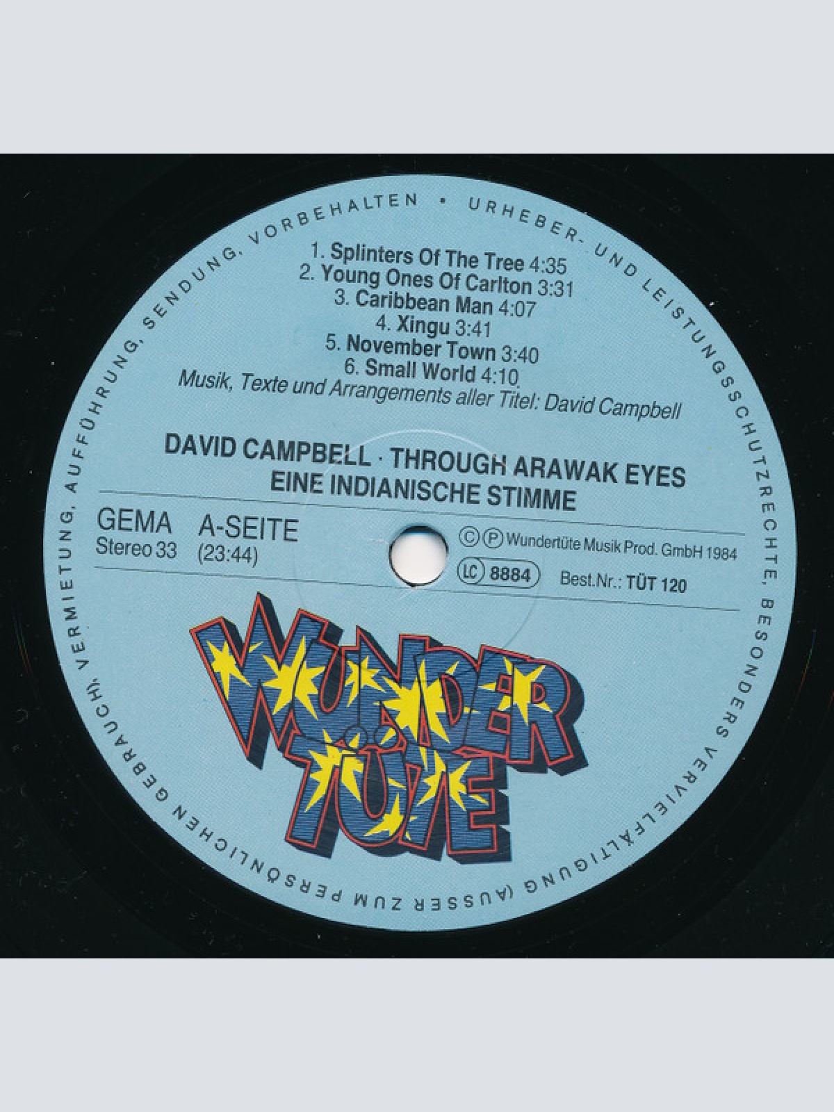 Vinyl / David Campbell (11) - Through Arawak Eyes - Eine Indianische Stimme