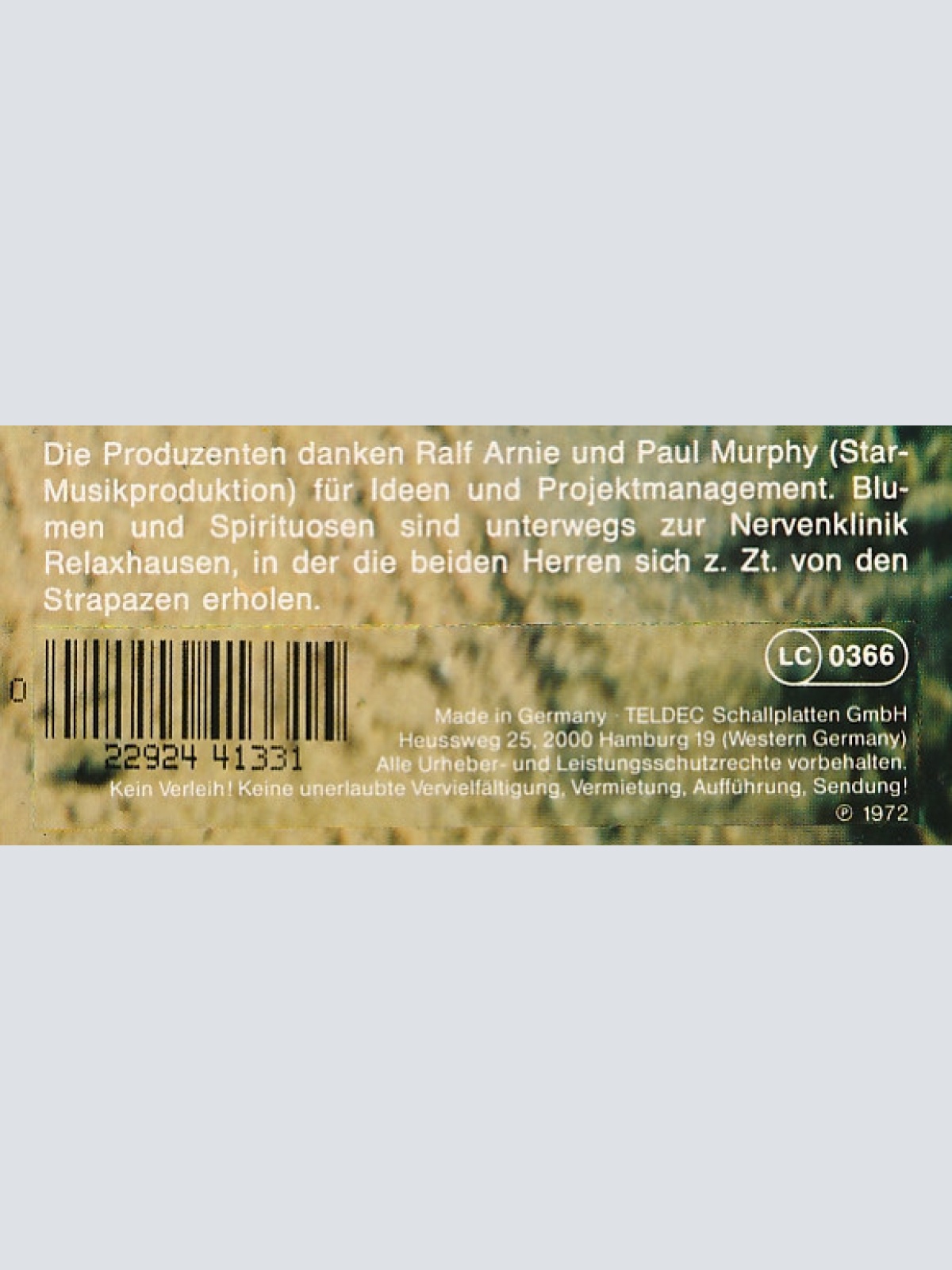 Vinyl / Udo Lindenberg - Daumen Im Wind