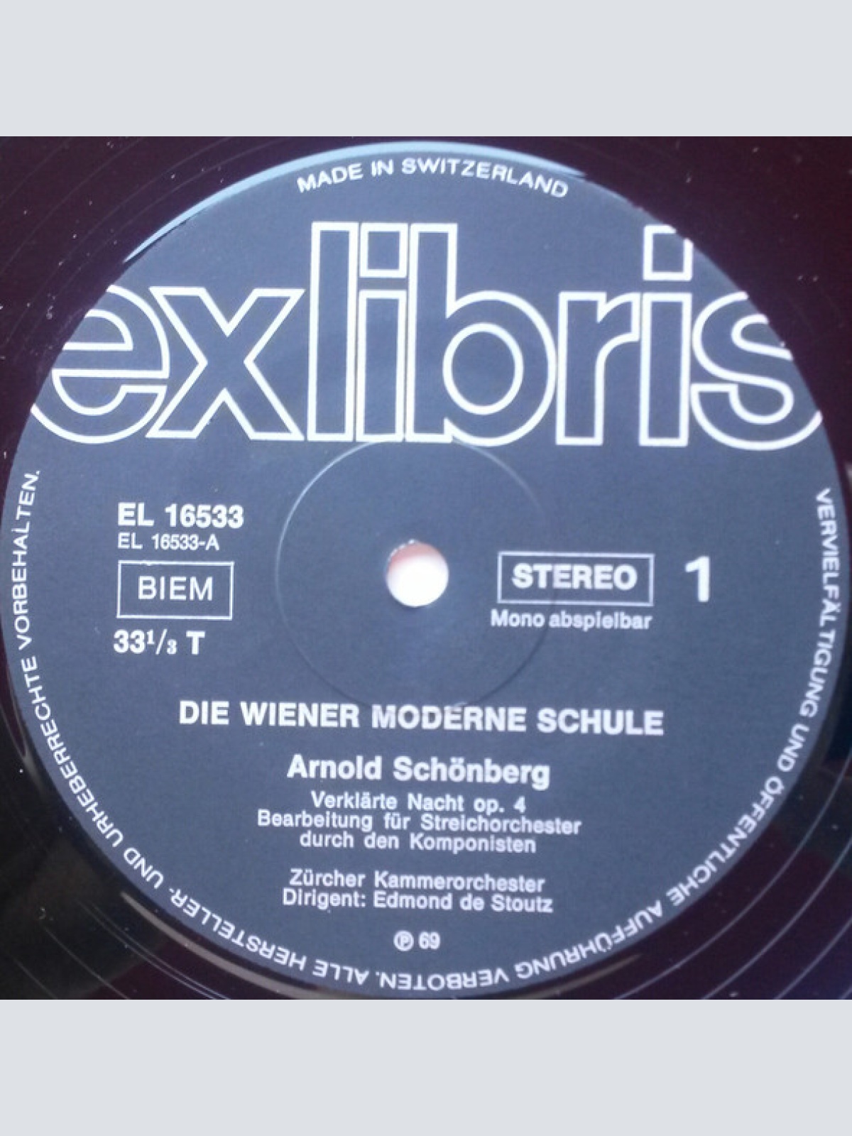 Vinyl / Schönberg* • Webern* • Berg*, Zürcher Kammerorchester / Edmond De Stoutz - Die Wiener Moderne Schule