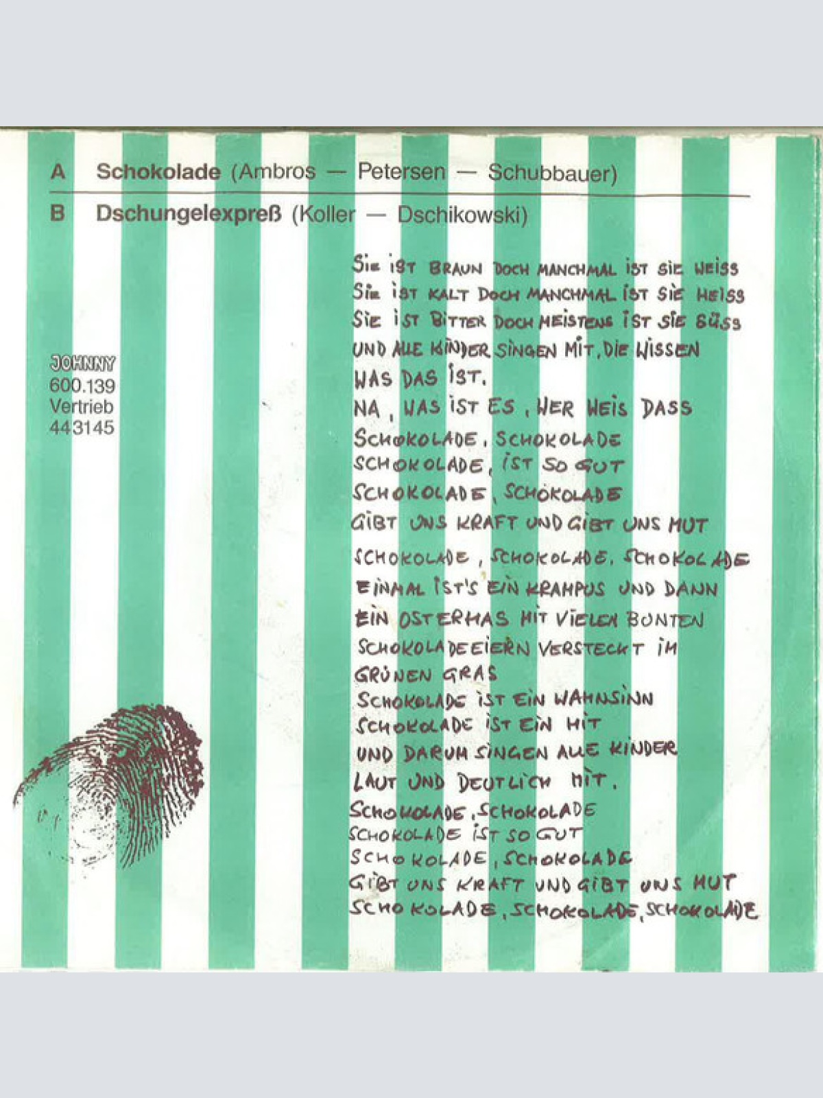 Vinyl / Mixduradaxl - Schokolade