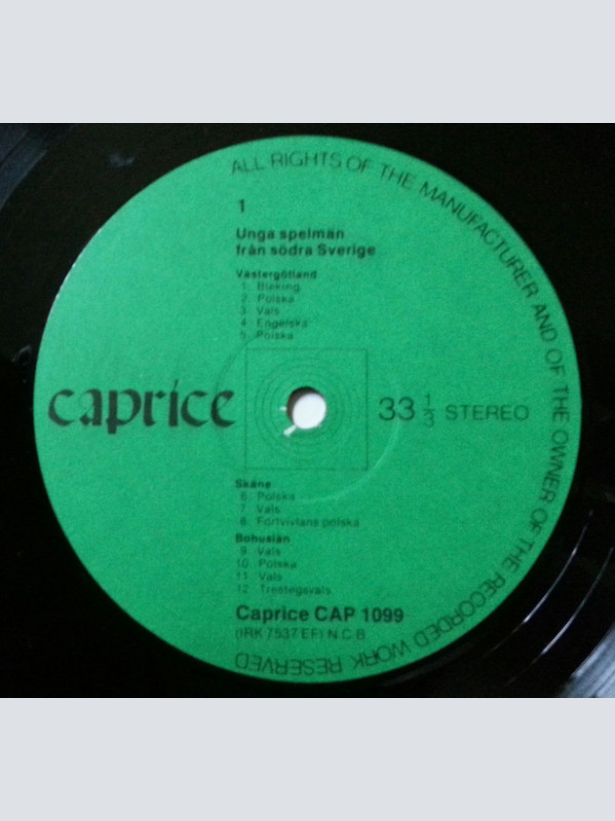 Vinyl / Various - Unga Spelmän Från Södra Sverige