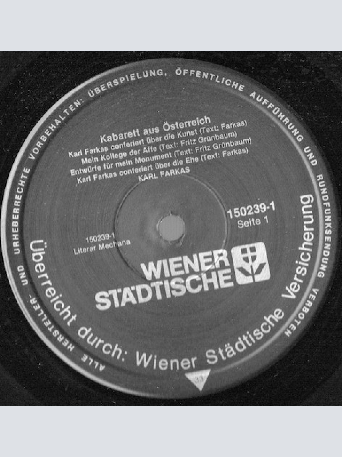 Vinyl / Karl Farkas - Kabarett Aus Österreich