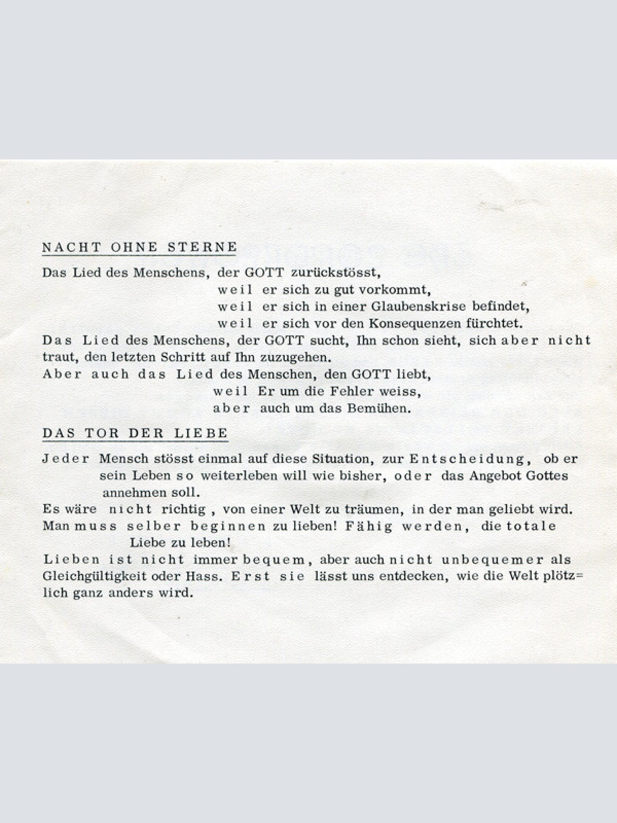 Vinyl / The Lordflower - Das Tor Der Liebe / Nacht Ohne Sterne