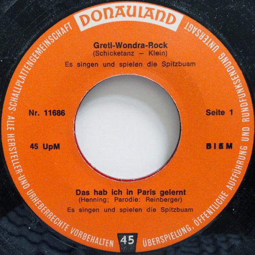 Vinyl / Die Spitzbuam* - Gretl-Wondra-Rock